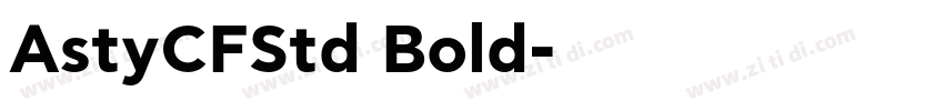 AstyCFStd Bold字体转换